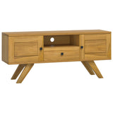 TV Cabinet 110x30x50 cm Solid Wood Teak 340869