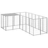 Dog Kennel Silver 4.84 m Steel 3082218