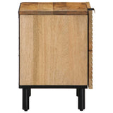 ZNTS Bedside Cabinet Brown 40x33x46 cm Solid Wood Mango 4017716