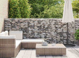 Gabion Wall with Covers Galvanised Steel 600x50x150 cm 143582