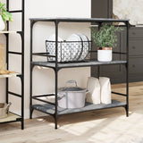 Kitchen Trolley Grey Sonoma 100.5x50x105 cm Engineered Wood 842334