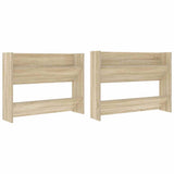 Wall Shoe Cabinets 2 pcs Sonoma Oak 80x18x60cm Engineered Wood 806748