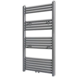 Grey Bathroom Central Heating Towel Rail Radiator Straight 600x1160mm 141892