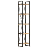 5-Tier Bookcase 39x30x180 cm Solid Mango Wood 320616