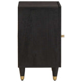 Bathroom Cabinet Black 38 x 33 x 58 cm Solid Mango Wood 4018829