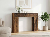Fireplace Surround Old Wood 102 x 18 x 100.5 cm Engineered Wood 8006613