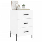 Bedside Cabinet White 40x40x66 cm Engineered Wood 827668