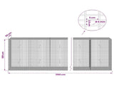 Gabion with 5 mm Wire and 5x2.5 cm Mesh 1150x50x100 cm 3463793