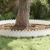 Lawn Edgings 10 pcs White 103 x 0.05 x 22 cm Steel 874747