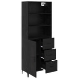 Highboard Black Oak 69.5 x 34 x 180 cm Engineered Wood 3416101