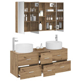 Bathroom Furniture Set 4 pcs Artisan Oak 3407110