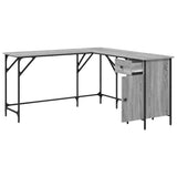 Desk Grey Sonoma 141x141x75 cm Engineered Wood 837600