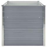 Raised Garden Bed 160x80x77 cm Galvanised Steel Grey 42404