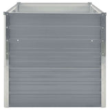Raised Garden Bed 160x80x77 cm Galvanised Steel Grey 42404