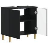 Bathroom Sink Cabinet ARNHEM Black 59.5 x 31.5x 59 cm 896566
