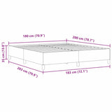 Bed Frame Blue 180 x 200 cm Corduroy fabric 42006985