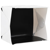 Folding LED Photo Studio Light Box 40x34x37 cm Plastic White 190215