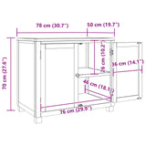 Cabinet with Storage Brown 78 x 50 x 70 cm Engineered wood 4106558