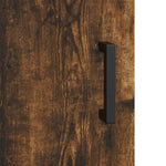 Highboard Smoked Oak 69.5x34x180 cm Engineered Wood 3195848