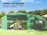 19 x 9.8ft Walk-In Polytunnel Greenhouse - Green T3398P325138