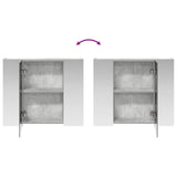 Bathroom Mirror Cabinet Concrete Grey 60 x 14.5 x 50 cm 889074