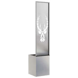 Garden Privacy Screen Sliver 32 x 32 x 150 cm Stainless steel 876417