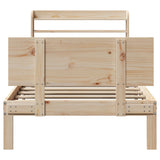 Bed Frame with Headboard without Mattress 90x190 cm Single 3306813