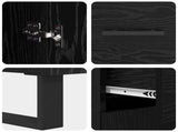 Sideboard Black Oak 69.5 x 34 x 90 cm Engineered Wood 882310