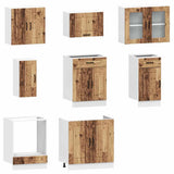 8 Piece Kitchen Cabinet Set Kalmar Old Wood Engineered Wood 3314829