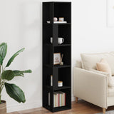 809045 Corner Cabinet Black 33x33x164,5 cm Engineered Wood