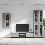 TV Cabinet Set FLORIN 3 pcs Grey Sonoma Engineered Wood 3397950