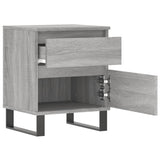 Bedside Cabinets 2 pcs Grey Sonoma 40x35x50 cm Engineered Wood 830697