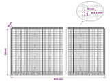 Gabion with 3.5 mm Wire and 5x10 cm Mesh 800x50x200 cm 3462874