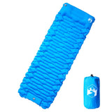 Self Inflating Camping Mattress with Pillow 1-Person Blue 4007105