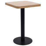 Bistro Table Light Brown 50x50 cm MDF 286427