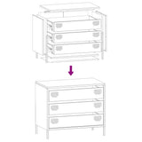 Sideboard Black 68x39x58.5 cm Cold-rolled Steel 851292