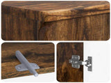 3 Piece Bathroom Cabinet Set ZWOLLE Smoked Oak Engineered Wood 3417437