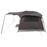 Tunnel Tent Brown Grey 427 x 305 x 205 cm Polyester and Steel 42029017