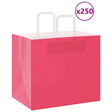 Paper Bags 250 pcs with Handles Pink 32x22x28 cm 4101904
