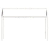 Kids' Bed Roof White 207x95.5x159 cm Solid Wood Pine 846965