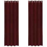Blackout Curtains 2 pcs Wine Red 140 x 245 cm Velvet 4107301