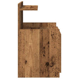 Bedside Cabinets 2 pcs with 2 Drawers Old Wood 40x36.5x62 cm 858647