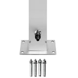 Garden Shower with Brown Base 225 cm Stainless Steel 3070777