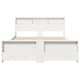 Bed Frame with Headboard White 140 x 200 cm Engineered Wood 3394226