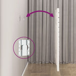 ZNTS Wall Headboard White 106x3x91.5 cm Solid Wood Pine 824664