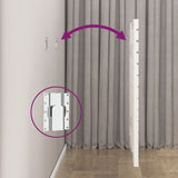 ZNTS Wall Headboard White 106x3x91.5 cm Solid Wood Pine 824664