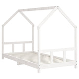 Kids Bed Frame White 90x190 cm Solid Wood Pine 835728