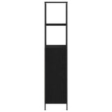 Bathroom Cabinet with Shelves Black Oak 36x35x165 cm 861907