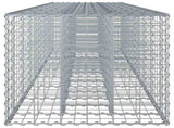 Gabion Raised Bed 2 pcs Silver 340 x 60 x 55 cm 3422230