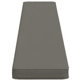 2-Piece Bench Cushions VUGHT 2 pcs 100% Polyester Grey 950841